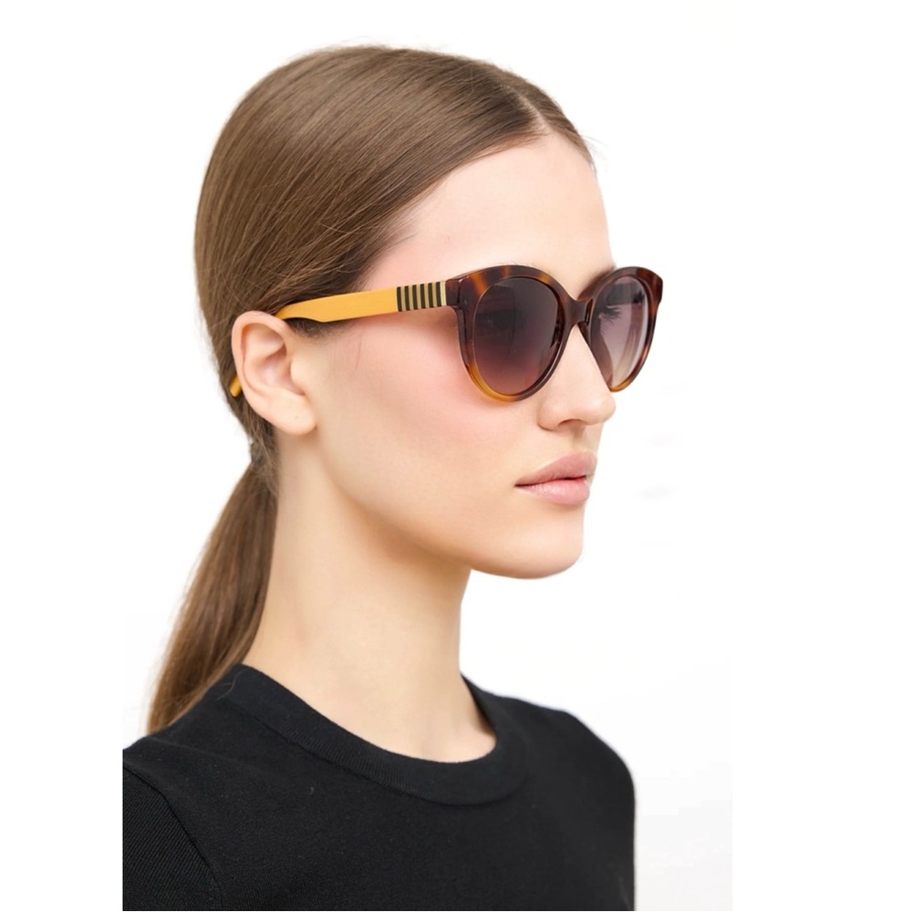 Fendi Cat Eye Women's Brown Sunglasses - Picture 3 of 7
